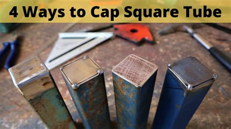 how to box a cap metal|cap square tubing ends.